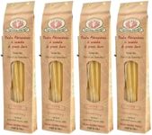 Rustichella d'Abruzzo Bucatini (Pack of 4), 500g Each - Classic Italian Pasta with a Hole - Perfect for Amatriciana Sauce - Artisan Pasta from Abruzzo