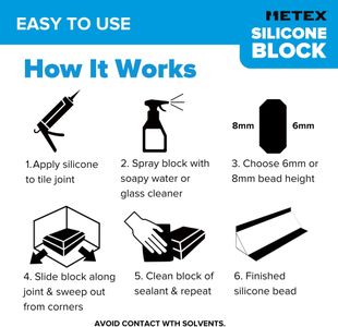 Metex 5-in-1 Silicone Caulking Tool – Remover and Finisher
