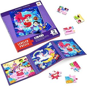 BBLIKE Puzzle Magnetici per Bambini dai 3 Anni in su, Puzzle 3-in-1, Puzzle con Animali Libro per Bambini, Giochi da Viaggio Giocattoli per Bambini di 3 4 5 Anni Ragazzi e Ragazze（unicorno）