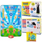 My Salah Mat for Kids - Smart Interactive Prayer Mat for Kids Learning the Salah - Fun & Easy Kids Prayer Mat with 36 Touch Keys, 15 Languaages, Speaker, & Booklets - Islamic Toys for Kids 3 & Up