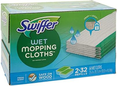 Swiffer Sweeper Wet Mopping Cloths Refills Open Window Fresh 32 Count Pack of 2