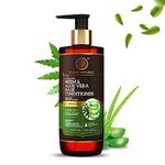 Khadi Natural Neem & Aloevera Hair Conditioner | Anti-Dandruff| Conditioner for Soft Hair | Paraben, Silicon & Sulphate Free| Powered Botanics| 310 ml