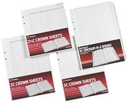 Rexel Twinlock Crown 3C Refill Sheets Treble Cash (Pack of 100 Sheets),White