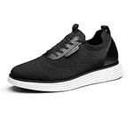 Bruno Marc Men's Mesh Dress Sneakers Casual Business Oxfords Comfortable Shoes, Black/White, 10.5