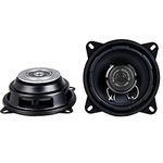 IN PHASE Car Audio SXT1035 Speaker - 4 Inch (10cm) Round, 200W, 2-Way Coaxial Shallow-Mount Speaker (2 x Speakers)