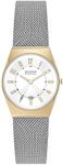 Skagen Women's Grenen Lille Three-Hand Date Two-Tone Stainless Steel Mesh Band Watch (Model: SKW3051)