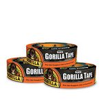 Gorilla Black Duct Tape, 1.88" x 35 yd, Black, (Pack of 3)