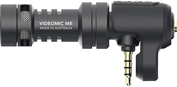 RØDE VideoMic Me Compact Directional Smartphone Microphone with 3.5mm TRRS Connector for Mobile Filmmaking and Content Creation