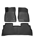 FIILINES Floor Mats for Chevrolet Chevy Trax 2024 2025, All Weather TPE Floor Liners for Chevy Trax Accessories, 1st & 2nd Row, Black