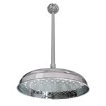 Kingston Brass K225K21 Designer Trimscape Victorian 10-inch Showerhead with 17-inch Ceiling Support, Polished Chrome