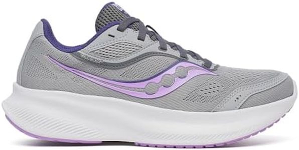 Saucony Women's Cohesion 18 Running Shoe, Fossil/Crocus, 9.5 W US