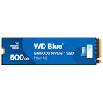Western Digital WD Blue SN5000 NVMe 500GB, Upto 5000MB/s R, 5Y Warranty, PCIe Gen 4 NVMe M.2 (2280), Gaming Storage, Internal Solid State Drive (SSD) (WDS500G4B0E)