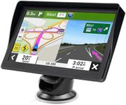 GPS Navigator for Car Truck RV - 7'' HD Touchscreen Navigation System, Latest 2025 Maps Free Lifetime Updates, Speed & Red Light Warning, Turn-by-Turn Voice Guidance, GPS Navigation for All Cars