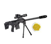 TILLU TIM TIM TOYS AF Air Shot Pubg Toy Gun 26 INCH Long with Cap, Googles,/ Military Toy Gun/Sniper/Commando Toy Gun/Rifle Toy for Kids Girls Boys Pubg BB Bullet Toy Gun