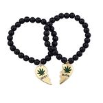 Lux Accessories Friend Weed Necklaces