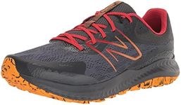 New Balance Men's DynaSoft Nitrel V5 Trail Running Shoe, Magnet/Black/Marigold, 8 US