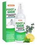 Nanoxa Shoe Deodorizer Spray, 150ML Powerful Foot & Shoe Odor Eliminator, Foot Spray for Smelly Feet, Fast-Acting & Long-Lasting Freshener Spray for Shoes, Gym Bags, Helmets