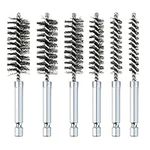 6 Pcs Stainless Steel Bore Brush wi