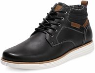 Bruno Marc Men's Mid Top Chukka Sneaker Lace Up Dress Boot Business Casual Shoes Black Size 12 M US Grand-high