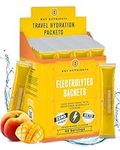 Key Nutrients Electrolytes Sachets - Multivitamin & Minerals Electrolytes Powder 40 Servings of Tropical Peach Mango Hydration Sachets - Supercharged Rehydration Sachets with 16 Vitamins & Minerals