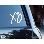 Fusion Graphix The Weeknd XO Car Truck Window Vinyl Sticker - White