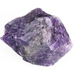 GUJOXILA 1.8"-2.2" Amethyst Raw Rough Healing Crystals Natural Stones Rocks Gemstones Protection Reiki Tumbling Cabbing Divination Meditation Fountain Stone 1pcs