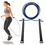 Everlast 11ft. Cable Jump Rope - Lightweight, Durable, Portable, Ideal for All Fitness Levels, Adjustable, Cardio Tool, Excellent for Cross Overs, Side Jumps, Double-Overs