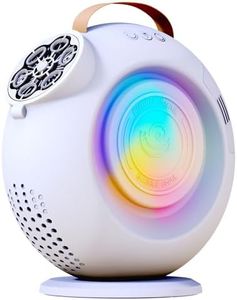 FORALES Snail Bubble Machine - 90°/360° Rotating Automatic Bubble Blower, Rechargeable Portable Bubble Machine with LED Light - Ideal for 3-12 Kids Birthday Gifts, Outdoor Parties and Weddings