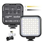 Godox LITEMONS LED6Bi Mini LED Video Light, CRI95 3200K-6500K Adjustable LED Camera Light, 1800mAh Rechargeable LED Photography Panel Light for Video Conferencing, Zoom Calls