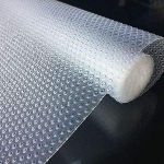 ElastPro EVA Round Bubble Dots Anti Slip Mat/Sheet (Transparent, 45 cm X 1.5 m), Ethylene Vinyl Acetate