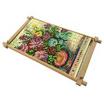 Cross Stitch Tapestry Frame, Beech Wood Needlepoint Scroll Frame guofa Embroidery Quilting Frame Stitching Holder Art Craft Tool for Handwork (11.2'' х 18.1'')