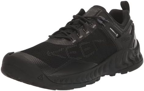 KEEN NXIS EVO Waterproof, Zapatos para Senderismo Mujer, Black/Steel Grey, 35.5 EU