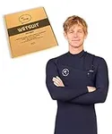 Men’s Surfing Wetsuit - Chest Zip Fullsuit - Warm Superstretch 3/2mm or 4/3mm Neoprene w/GBS Seams (Black 3/2mm, XL (Extra Large))