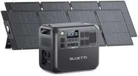 BLUETTI Solar Generator AC200L with 2 200W Solar Panel Included (Ships Separately), 2048Wh LiFePO4 Battery Backup w/ 4 2400W AC Outlets (3600W Power Lifting), for Camping, Home Use, Emergency