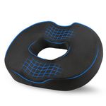 EcoNour Comfortable Donut Pillow Seat Cushion | Memory Foam Ideal for Postpartum Recovery | Hemorrhoid Relief, Sciatica, Hip & Coccyx Pain Relief | Perfect for Office Workers & Long-Distance Drivers