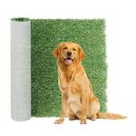 Artificial Grass Pee Pads for Dogs,Fake Grass Rug for Puppy, Reusable Artificial Turf Mat for Pet Potty Training and Suitable for Indoor/Outdoor (XL: 100 X 80 CM)