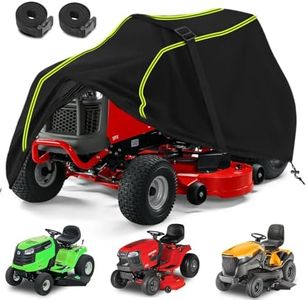 Riding Lawn Mower Cover – Ride On Mower Cover with 4000mm Waterproof Rating & UV-Resistant, Mower Cover Fits Decks Up to 110cm, Lawn Mower Cover with Windproof & Tear-Resistant | with Storage Bag.