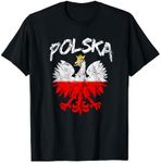 Poland T Shirt | Vintage Polish Eagle Polska Flag T-Shirt