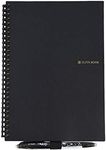 Elfinbook Smart Reusable Erasable Spiral A5 Notebook Paper Notepad Pocketbook Diary Journal Office School Drawing Gift,Black,B5 17.6x25cm 60 page