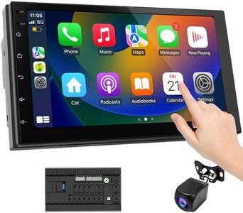 Haudio Wireless CarPlay Screen for Car & Android Auto Head Unit - Touchscreen 7 Inch Double Din Car Stereo (2+32GB)