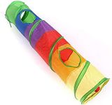 Cat Tunnel with Ball Pet Foldable Rabbit Play Kitten Toy Outdoor Indoor Supplies 25*120CM