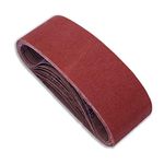 4 x 24 Inch Sanding Belt, 80 Grit Aluminum Oxide Belt Sander Belts 4x24,12 Pack (4x24in,80 Grit)