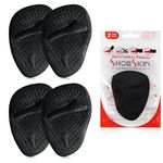 Metatarsal Pads - Ball of Foot Cushion Inserts for All Day Pain Relief and Comfort, Black