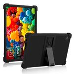 Lenovo Tab M10 3rd Gen 10.1 Case,ATOOZ Soft Silicone Shockproof Case for Lenovo M10 3rd Gen Tablet 2022 (TB-328F/TB-328X) with PC Stand (Black)