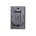 Design House 579722 Outdoor Lamp Post Electrical Outlet, Black