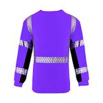 SMASYS Safety T Shirts, Class 2 High Visibility Reflective Long Sleeve, Moisture Wicking Construction