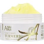 ANAiRUi Turmeric Face Moisturizer, Turmeric Face Cream with Collagen for Dry Skin, Hydrating, Boosting & Glowing Skin, Dry & Oily Skin 1.76 OZ