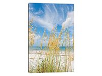 TIMUBA Beach Canvas Wall Art, St Pete Beach Seascape Prints Pictures Be used for Living Room Wall Decor, Nature Ocean Canvas Painting Framed Art for Family Wall Decor Ready to Hang (18" Wx24 H)