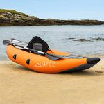 AQUATEC Kayak | Inflatable Kayak for Men, Women & Kids | Adventure Kayak | Inflatable Boat Available as Single Kayak or Double Kayak | Bag & Kayak Paddles Included (Single, Hudson (Intermediate))