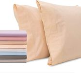 Superity Linen Pillow Cases King Size - Open Enclosure - 2 Pack - 100% Soft and Comfortable Premium Cotton - Cream